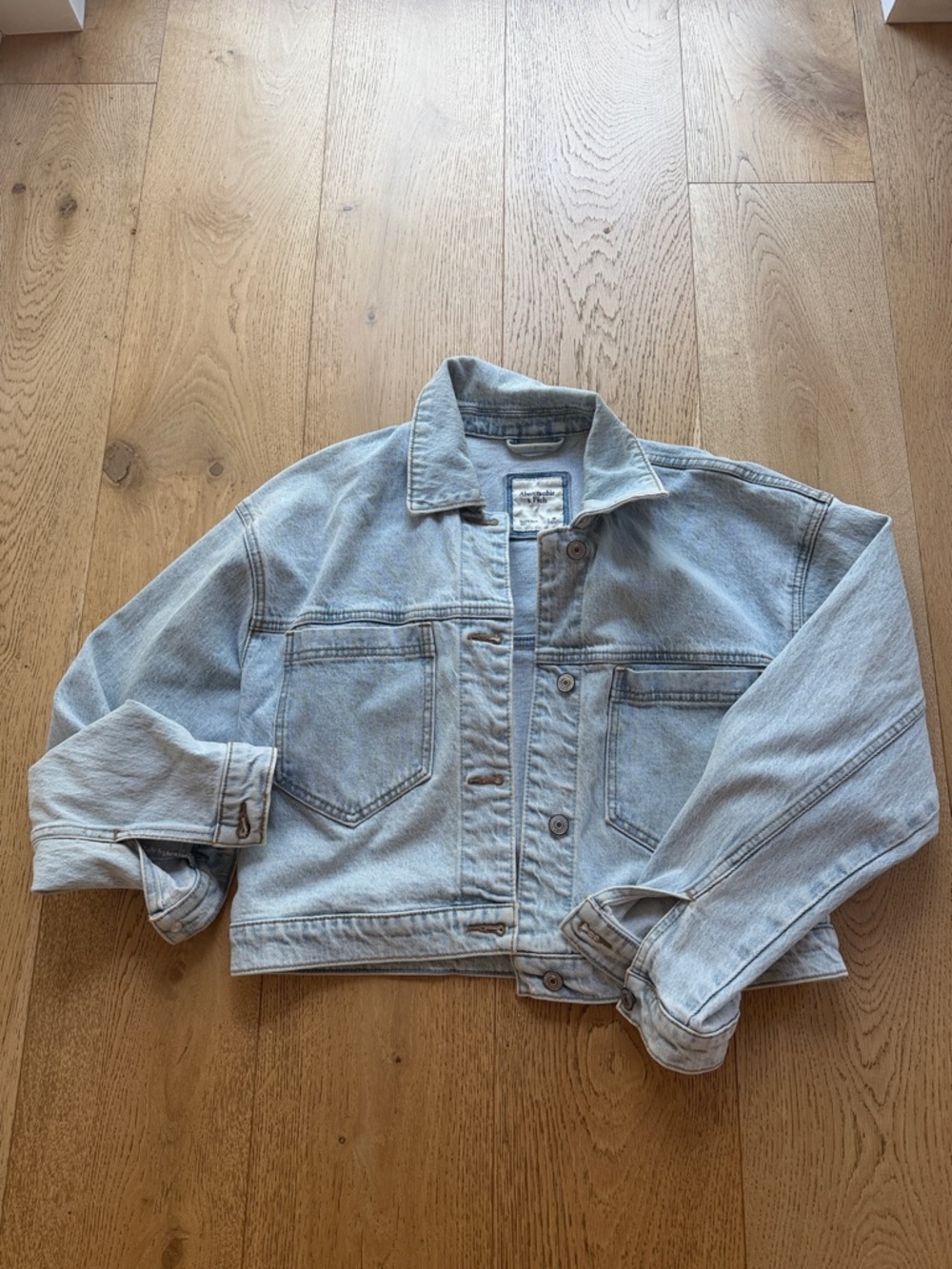 Abercrombie & Fitch Light Blue Denim Jacket